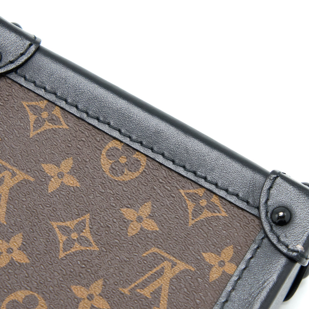 LOUIS VUITTON VERTICAL TRUNK POCHETTE WITH CHAIN MONOGRAM CANVAS GHW