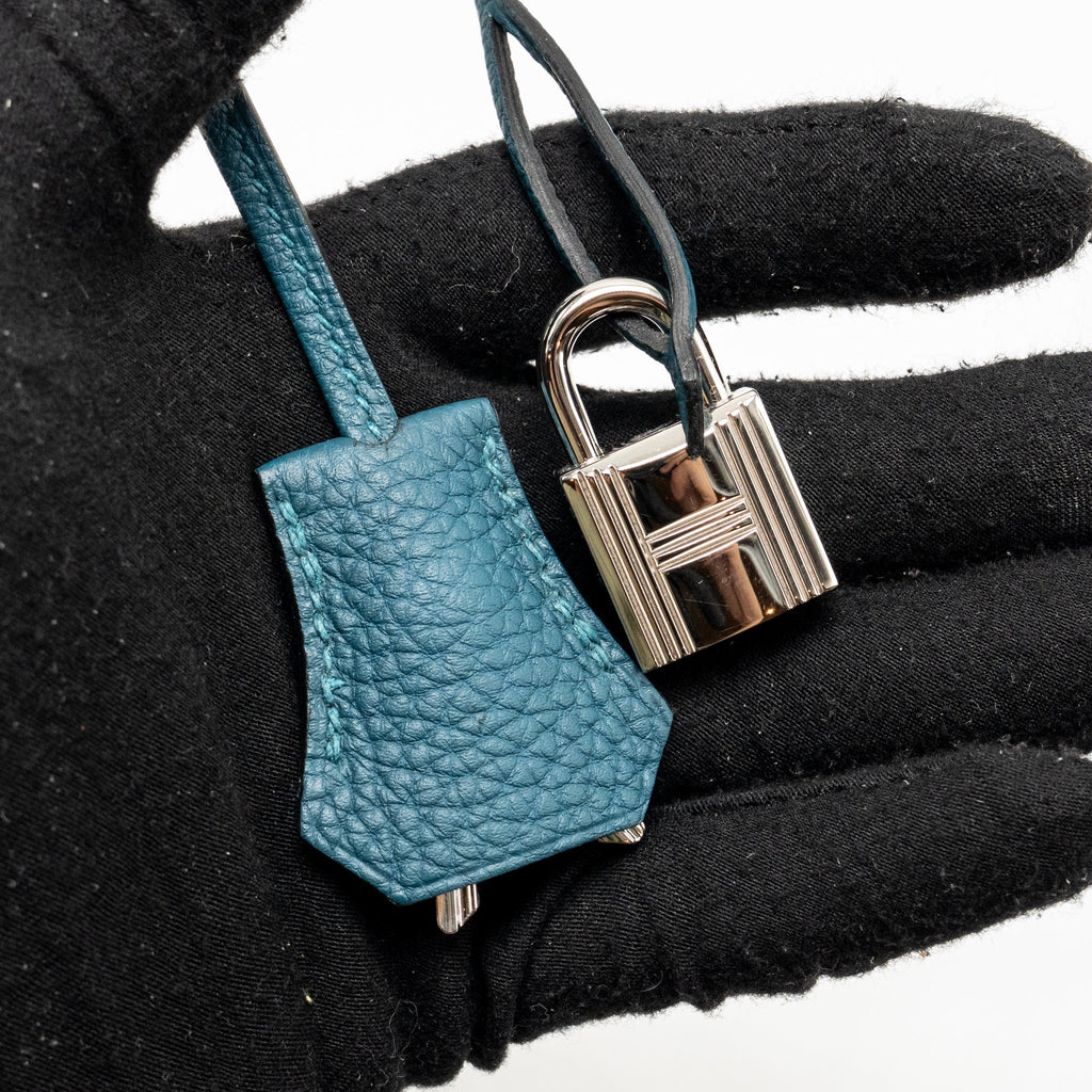 HERMES BIRKIN 30 TOGO VERT BOSPHORUS / BLUE OCEAN SHW