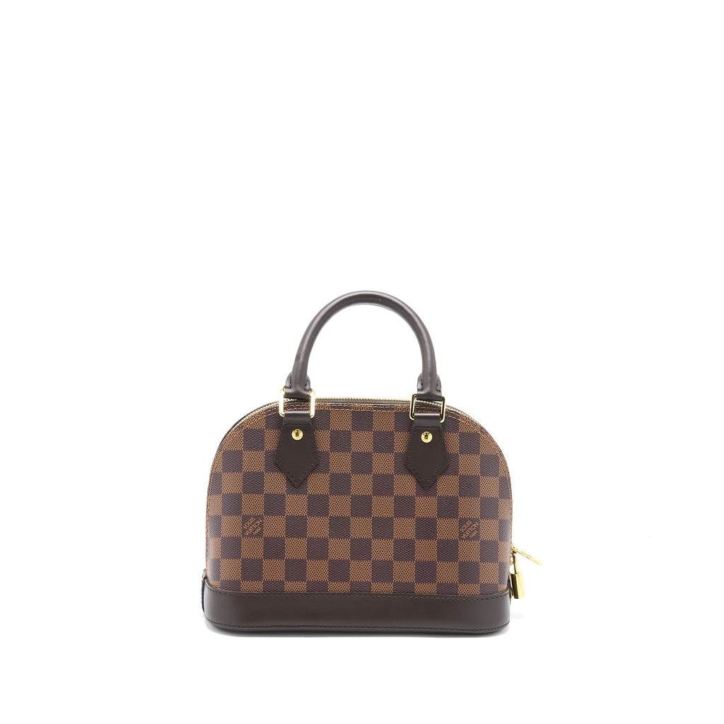 LOUIS VUITTON ALMA BB DAMIER EBENE CANVAS GHW (NEW VERSION)