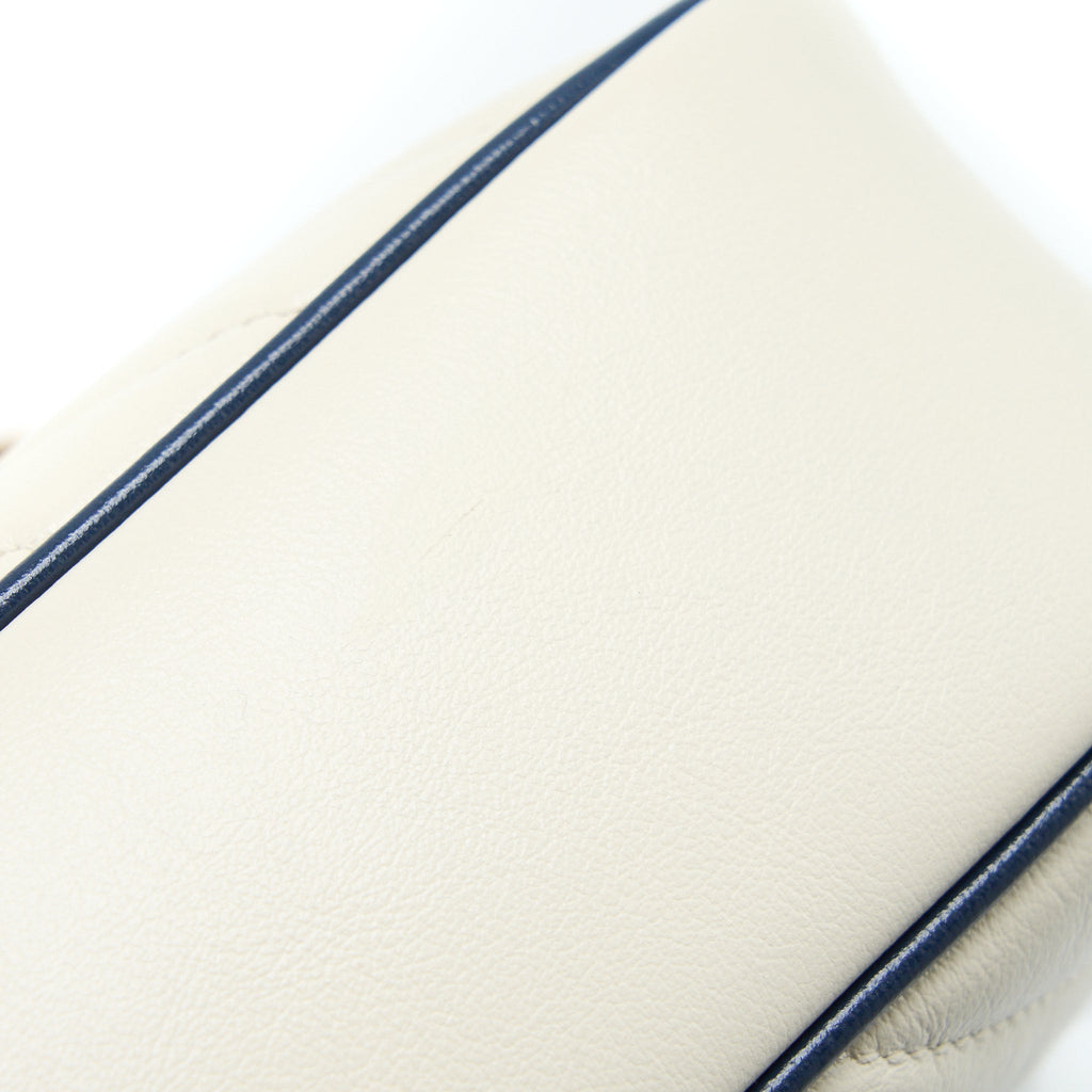 GUCCI MARMONT CAMERA BAG CALFSKIN WHITE GHW