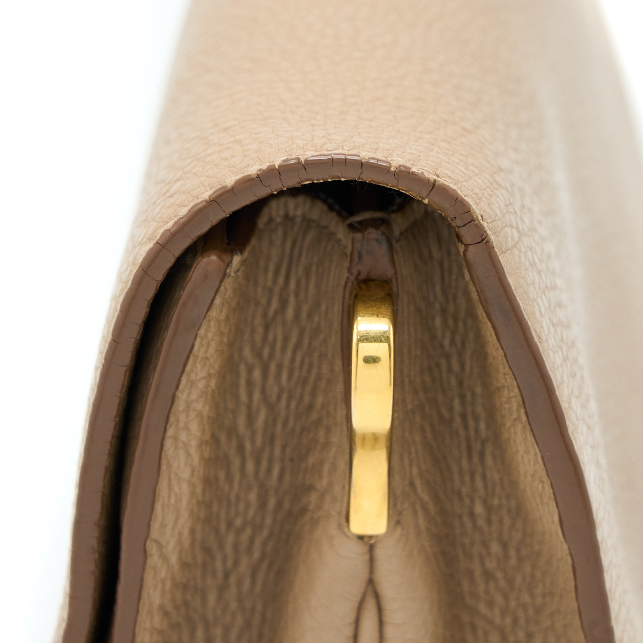 PRADA PATTINA BAG CALFSKIN CAMMEO GHW