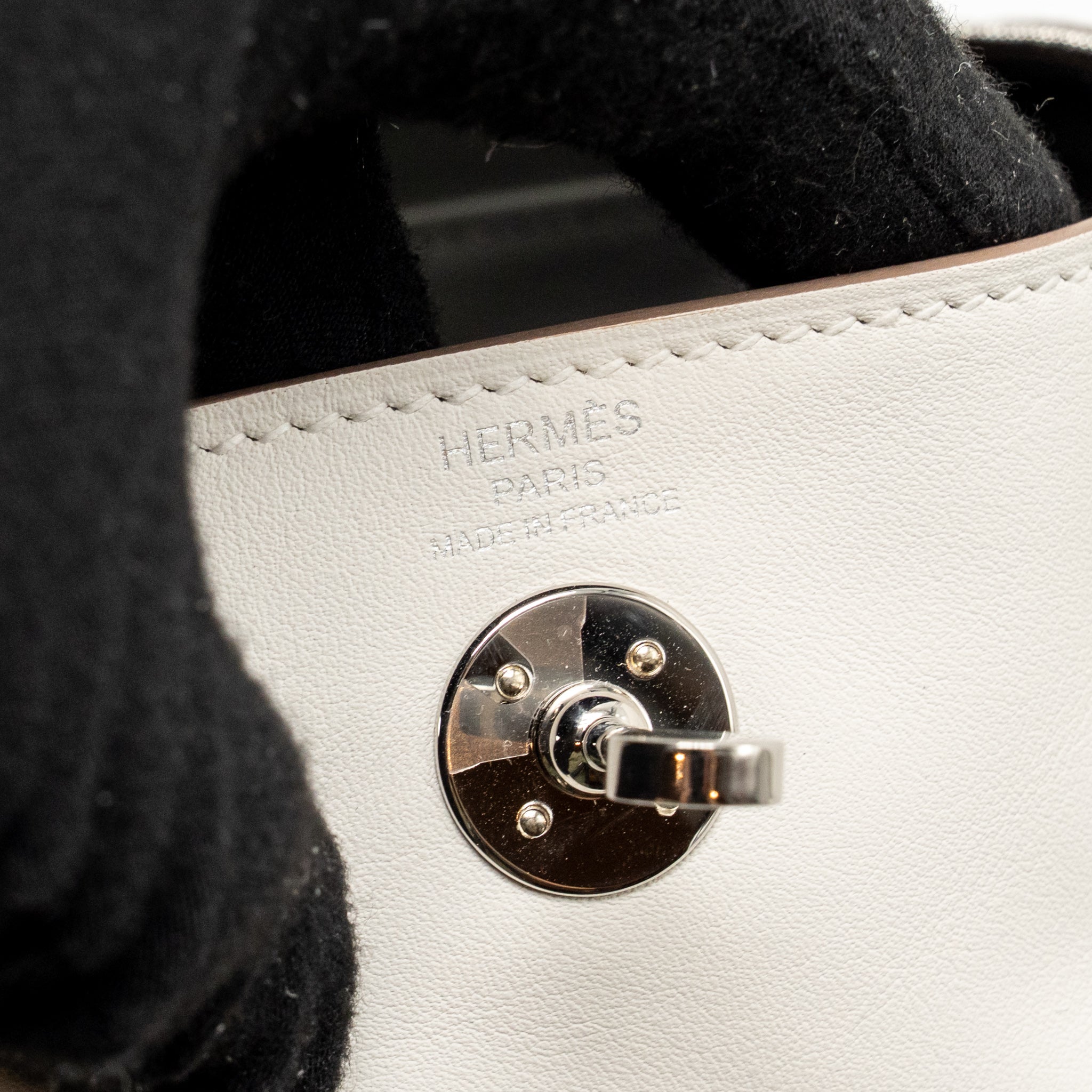 HERMES MINI LINDY SWIFT GRIS PALE/ GRIS MEYER SHW
