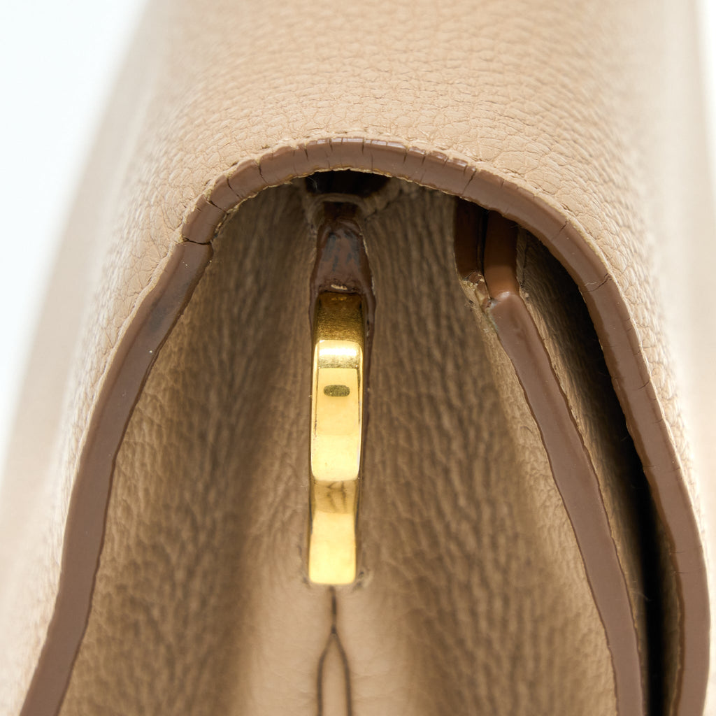 PRADA PATTINA BAG CALFSKIN CAMMEO GHW