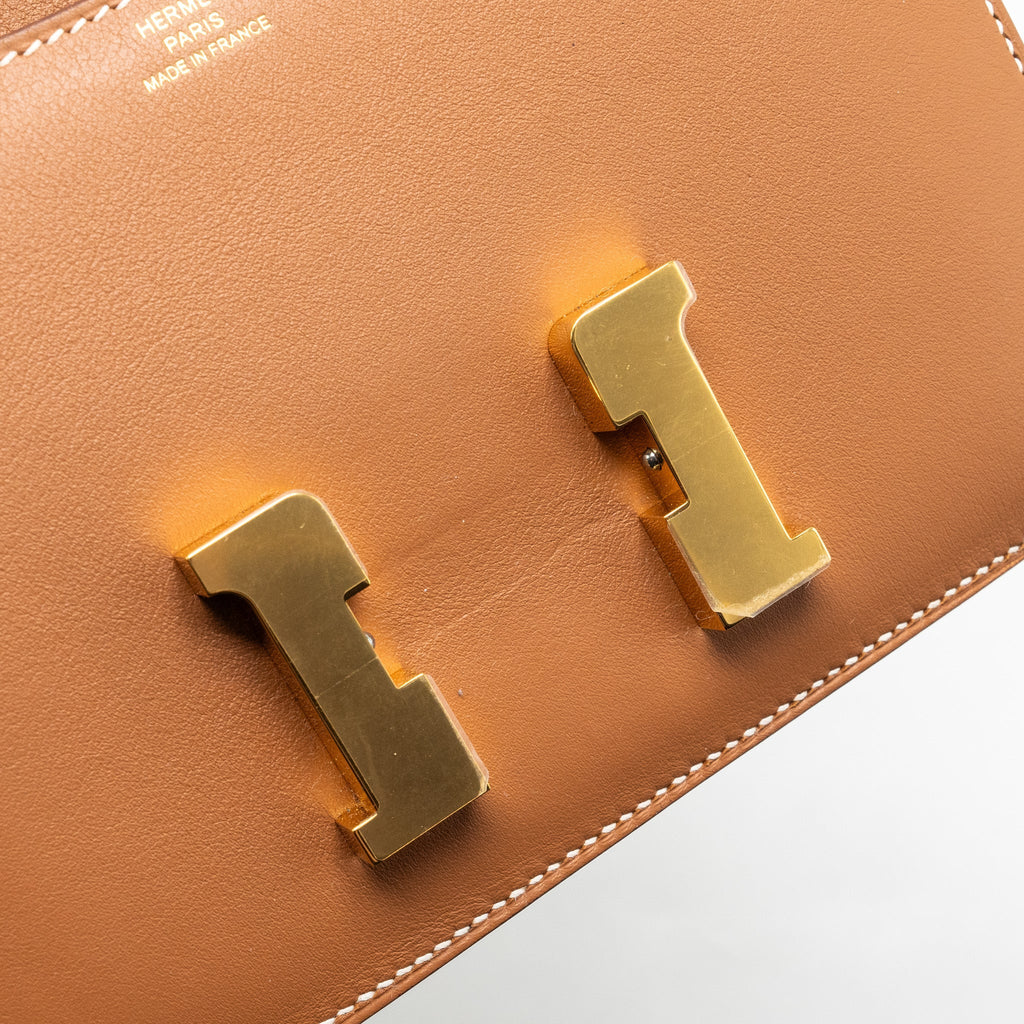 HERMES MINI CONSTANCE SWIFT GOLD GHW