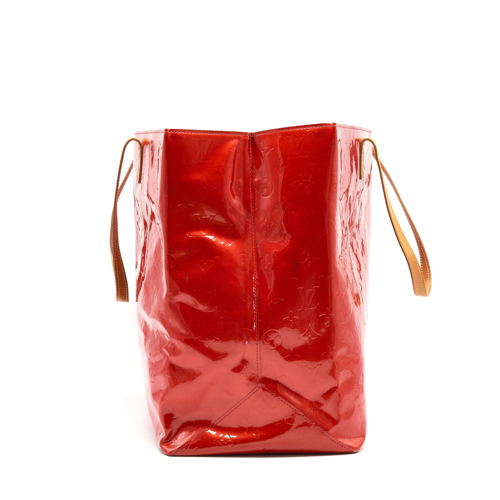 LOUIS VUITTON PATENT LEATHER SHOPPING TOTE BAG
