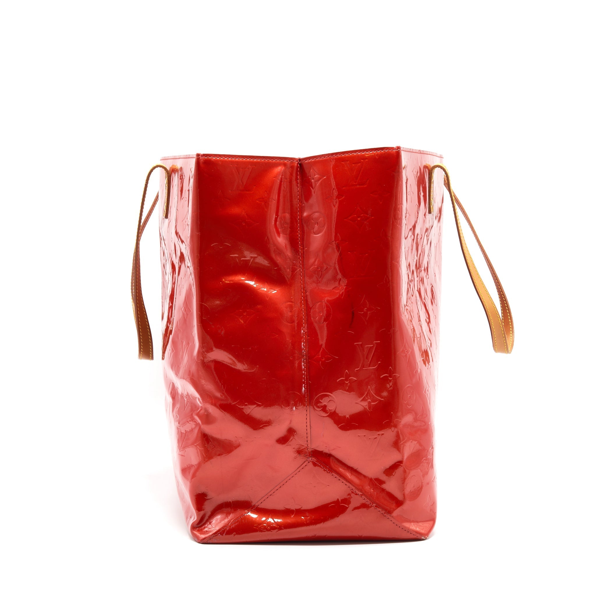 LOUIS VUITTON PATENT LEATHER SHOPPING TOTE BAG