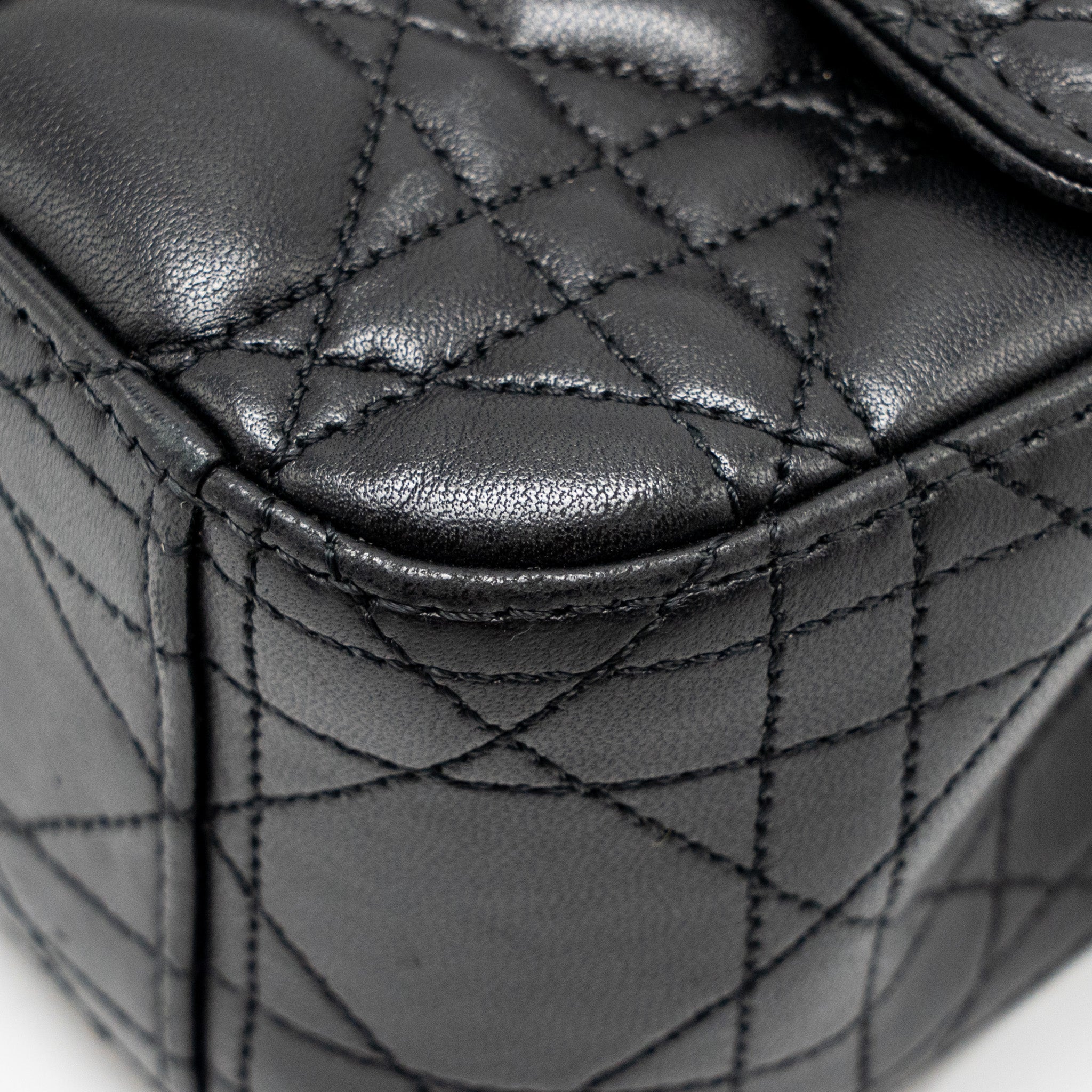 DIOR MISS DIOR FLAP BAG LAMBSKIN BLACK LGHW