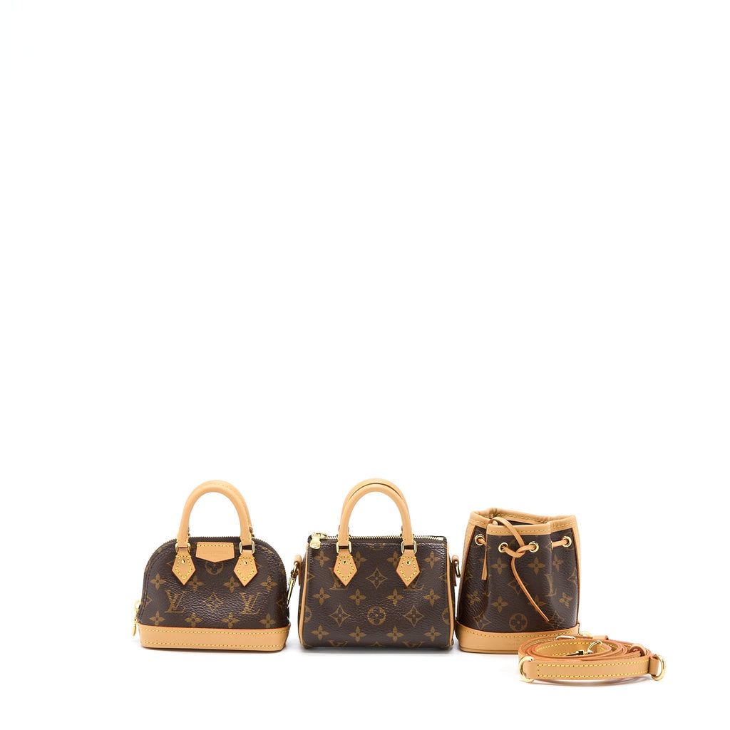 LOUIS VUITTON TRIO MINI ICONES MONOGRAM CANVAS GHW