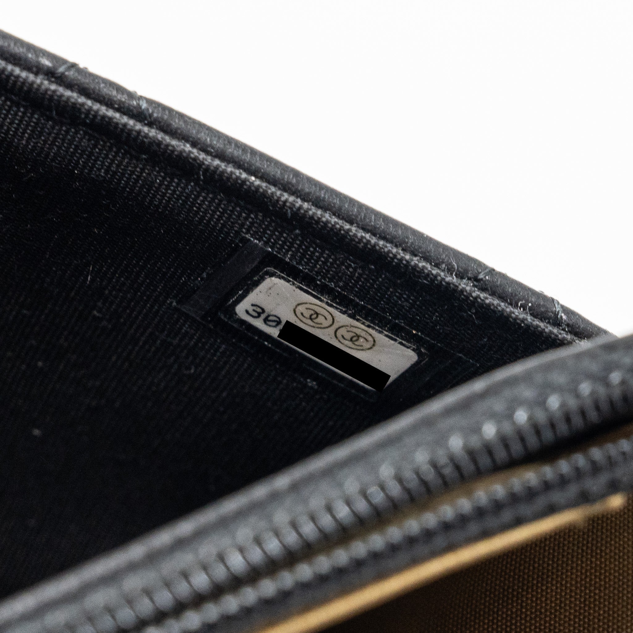 CHANEL PEARL CRUSH WALLET ON CHAIN LAMBSKIN BLACK GHW