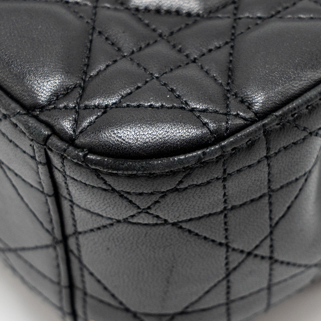 DIOR MISS DIOR FLAP BAG LAMBSKIN BLACK LGHW