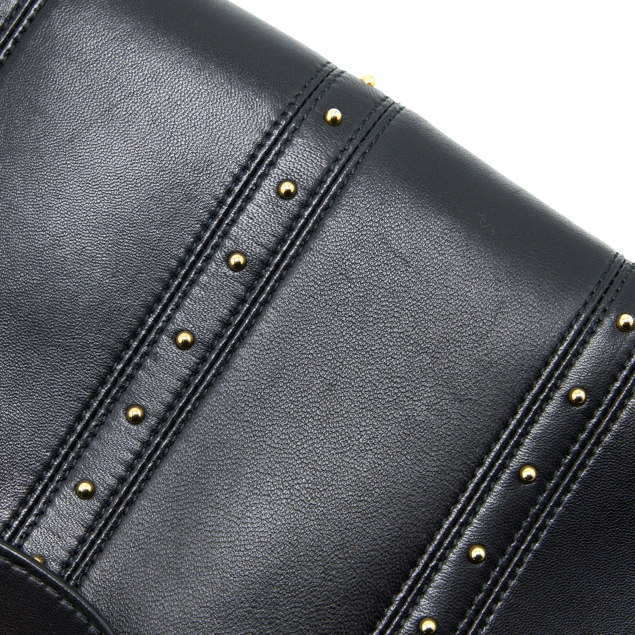 VALENTINO ROCKSTUD FLAP BAG LAMBSKIN BLACK GHW
