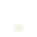 CHANEL CHEVRON CARD HOLDER CALFSKIN WHITE GHW