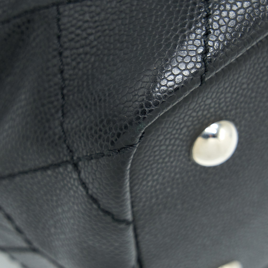 CHANEL TOTE BAG CAVIAR BLACK SHW