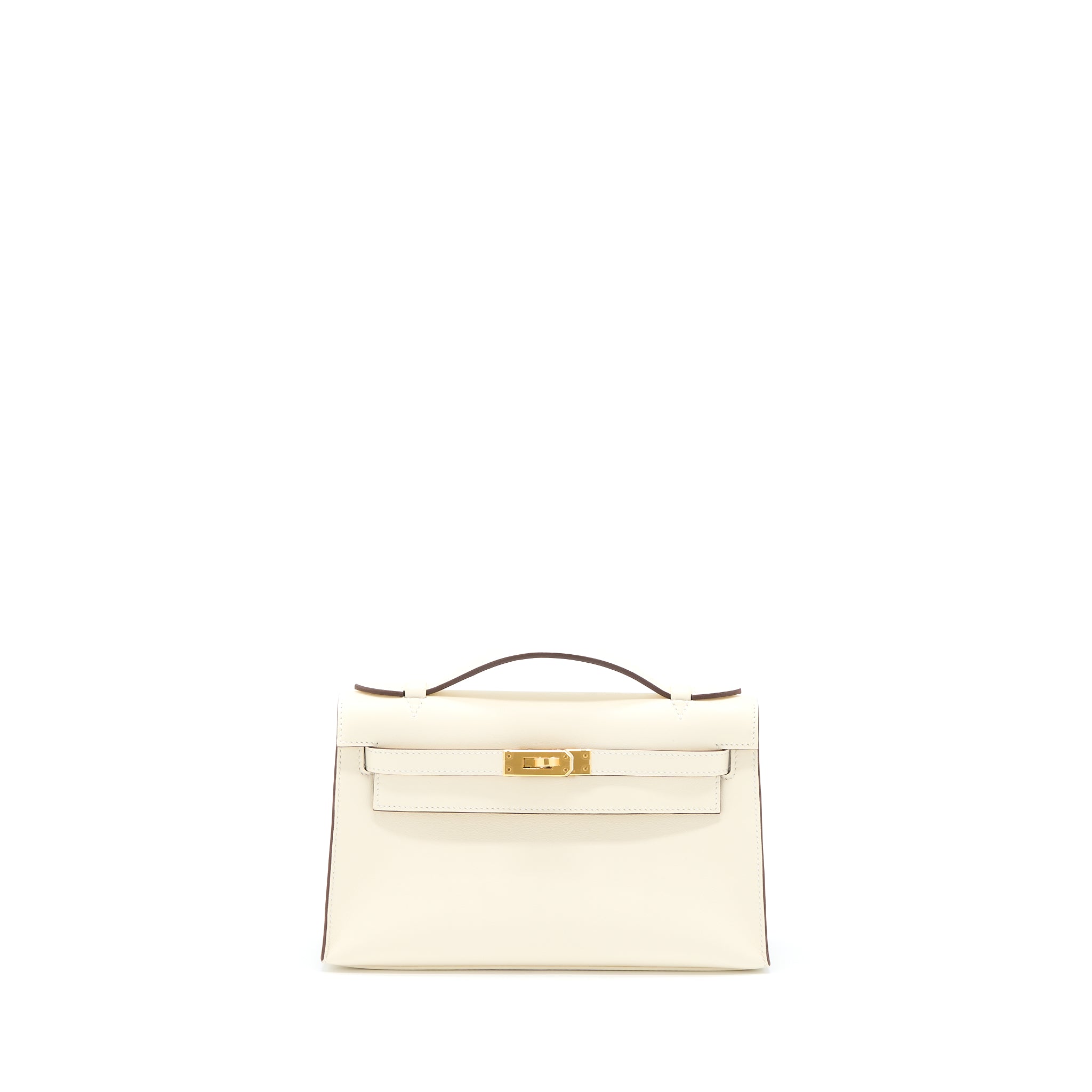 HERMES KELLY POCHETTE SWIFT NATA GHW