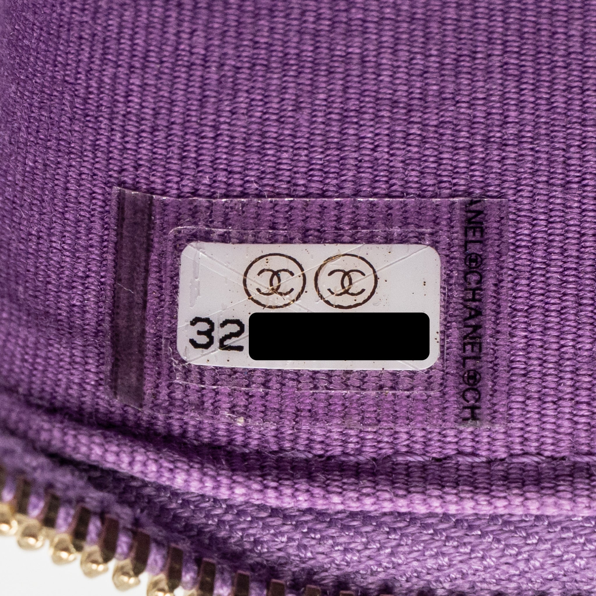CHANEL MINI VANITY CASE WITH GIANT CHAIN LAMBSKIN PURPLE LGHW
