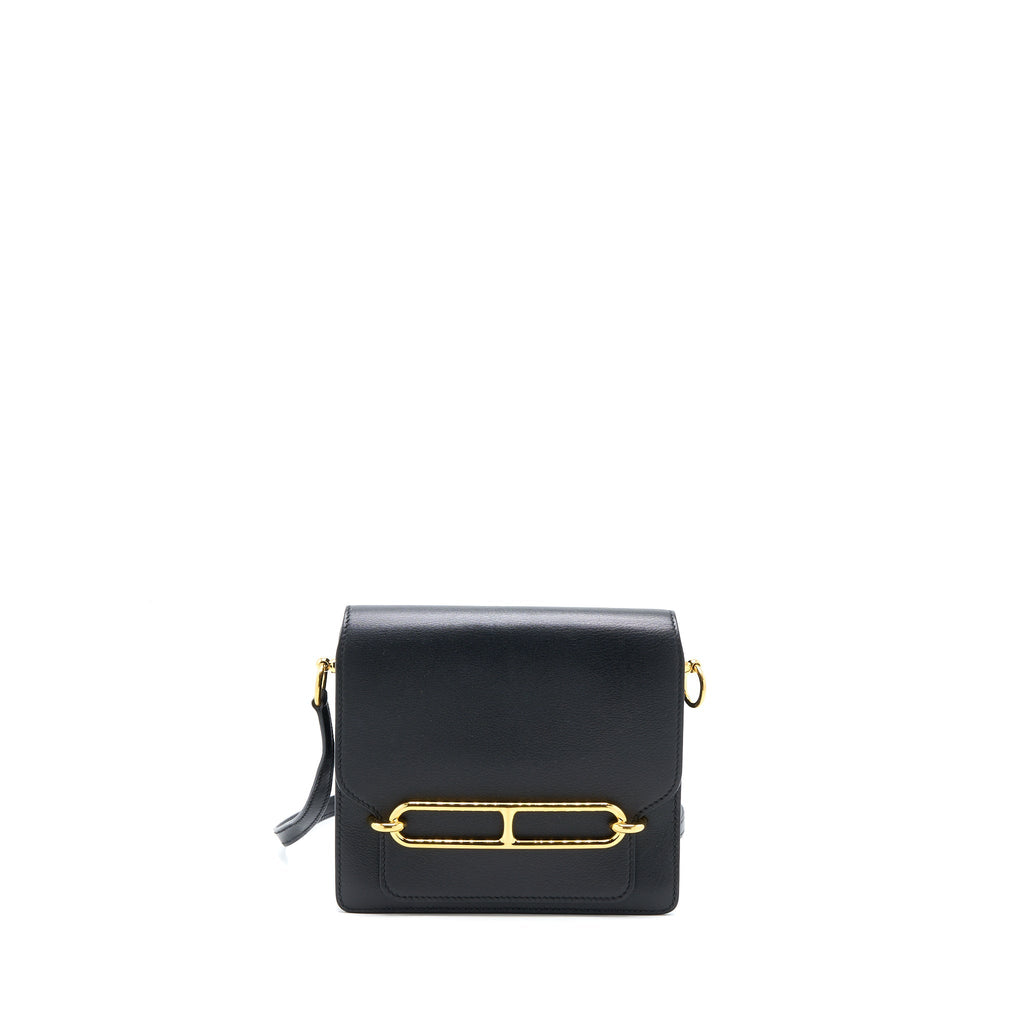 HERMES MINI ROULIS EVERCOLOR BLACK GHW