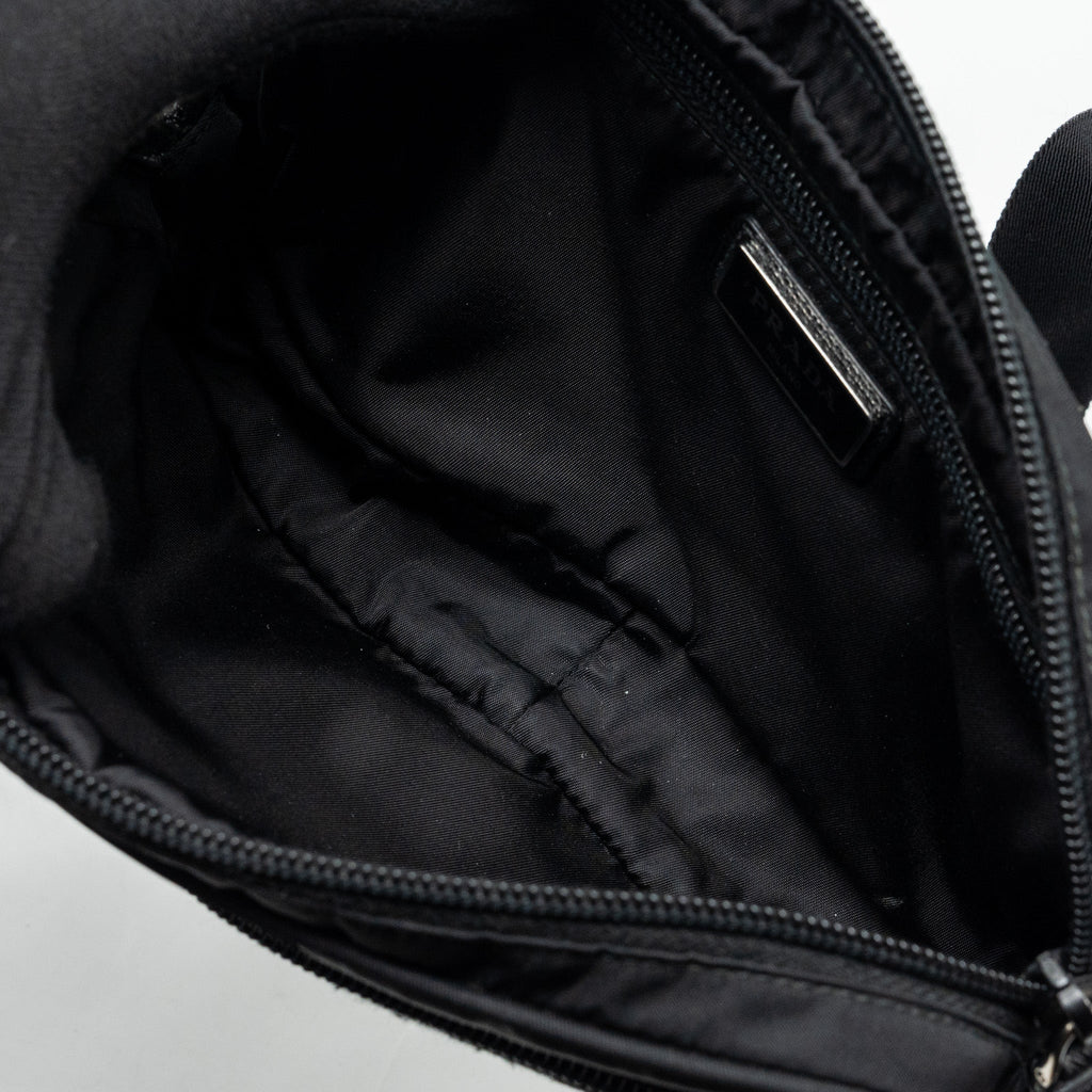 PRADA RE-NYLON BELT BAG NYLON BLACK SHW