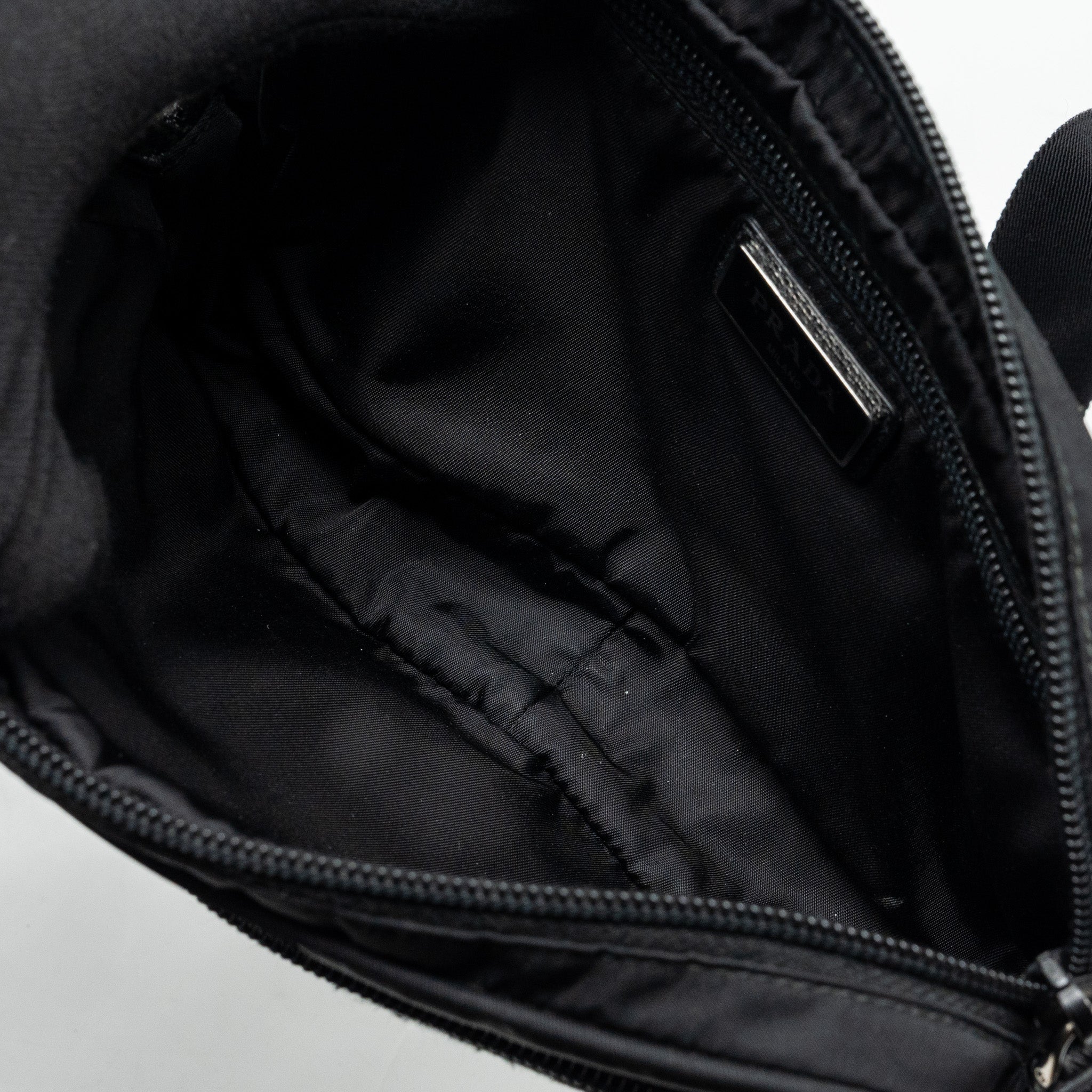 PRADA RE-NYLON BELT BAG NYLON BLACK SHW