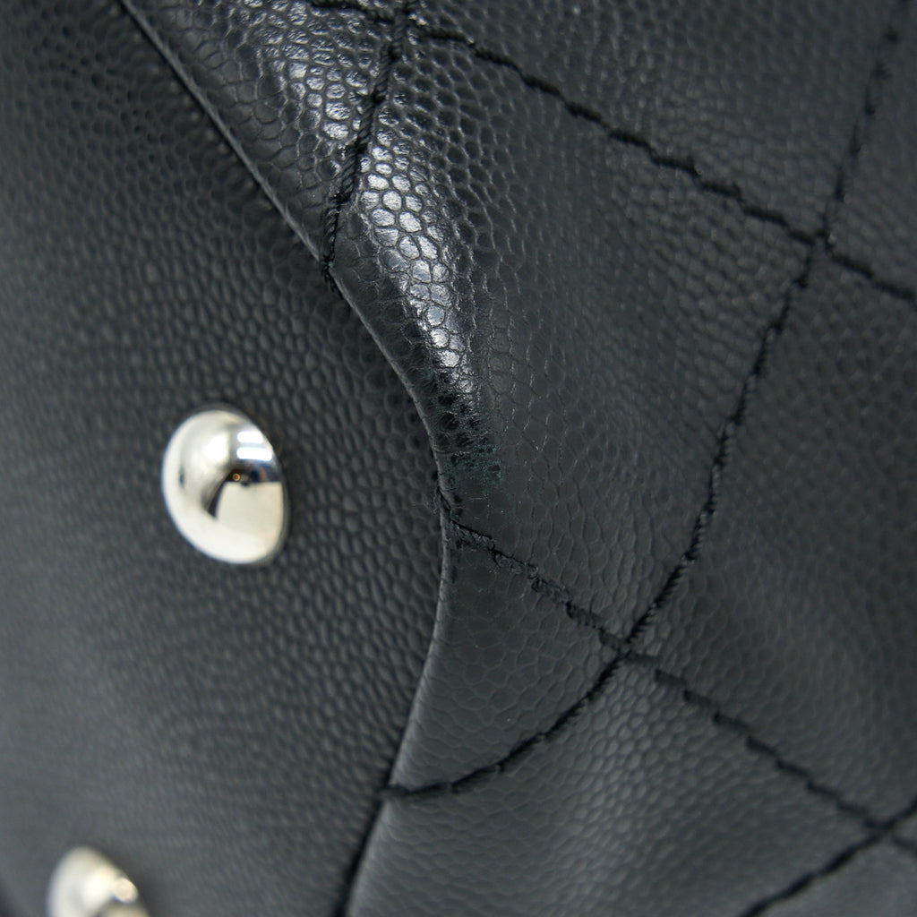 CHANEL TOTE BAG CAVIAR BLACK SHW