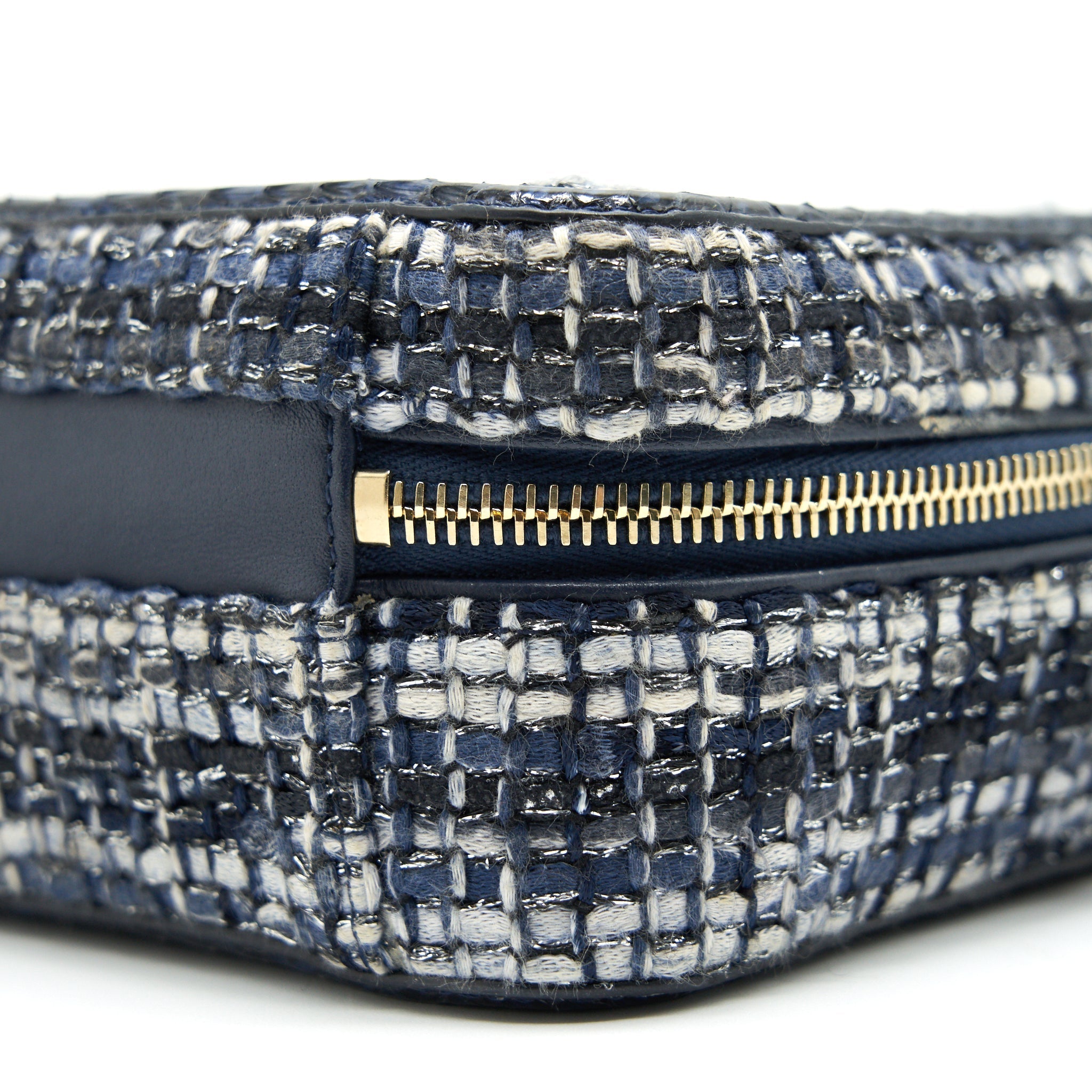 CHANEL TWEED AND PYTHON SMALL VANITY CASE