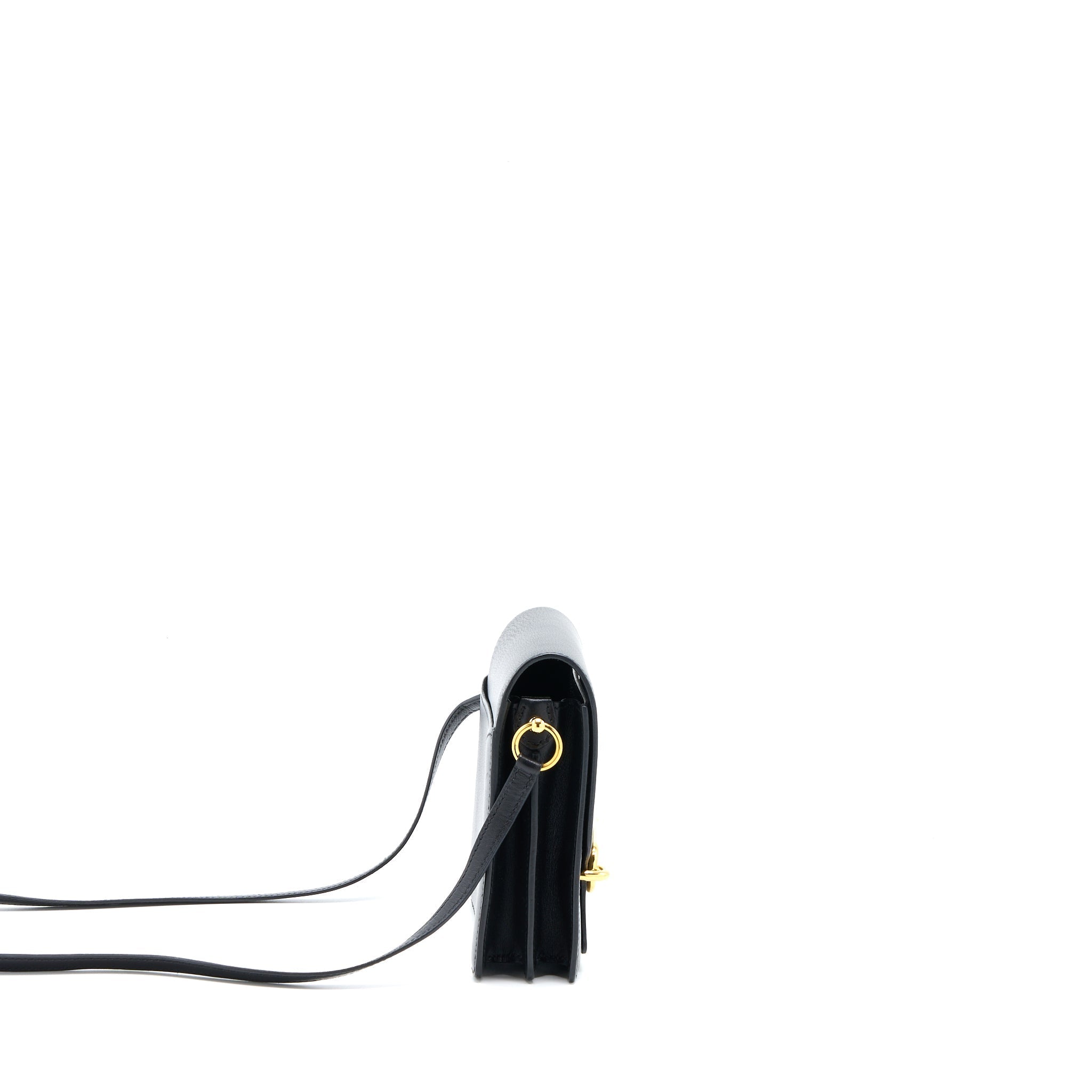 HERMES MINI ROULIS EVERCOLOR BLACK GHW