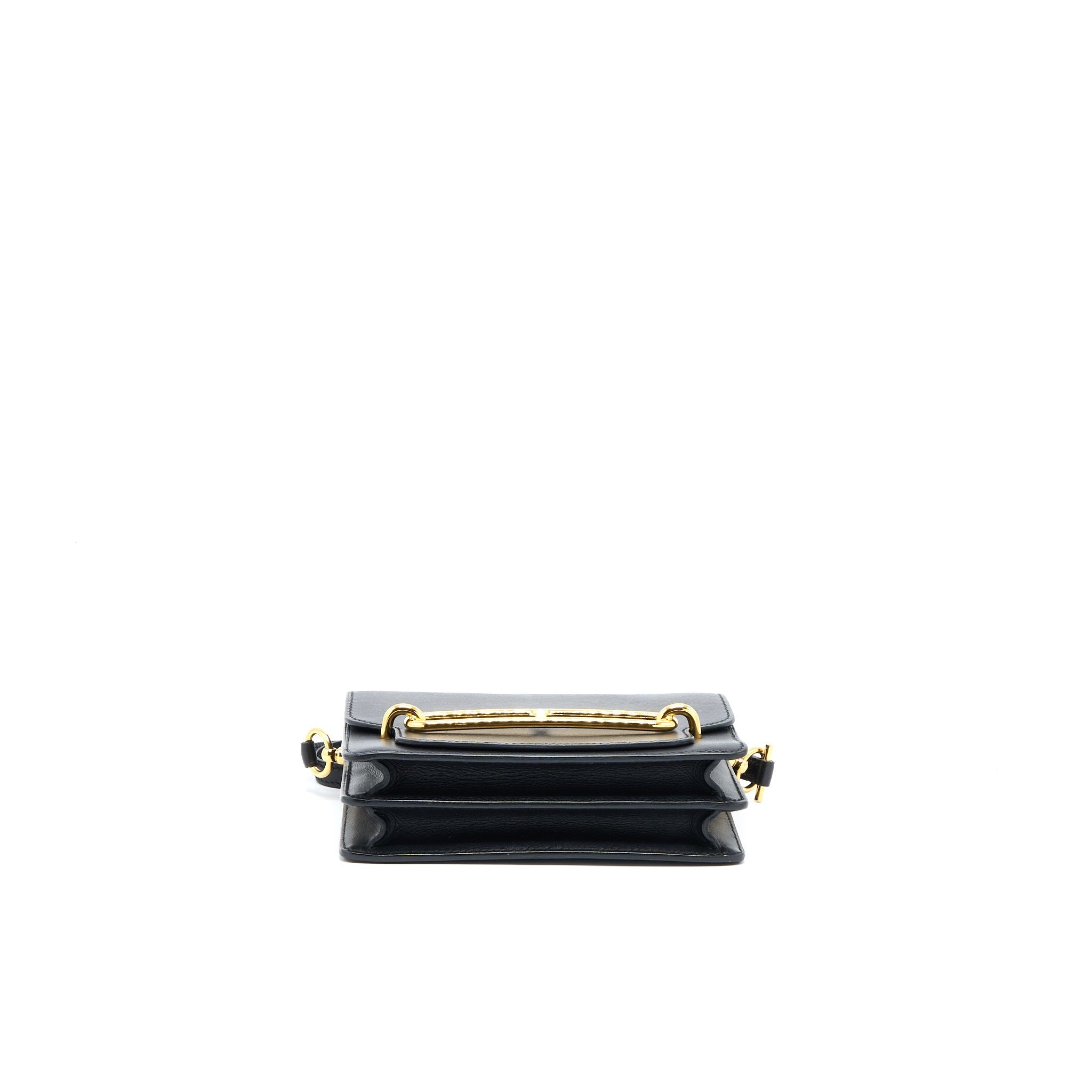 HERMES MINI ROULIS EVERCOLOR BLACK GHW