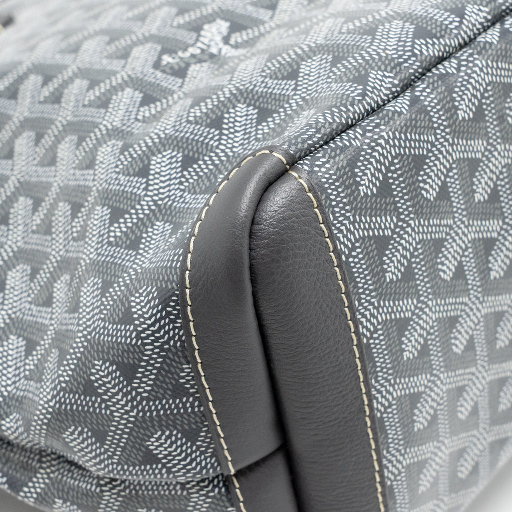 GOYARD ARTOIS PM TOTE BAG GOYARDINE CANVAS / CALFSKIN GREY