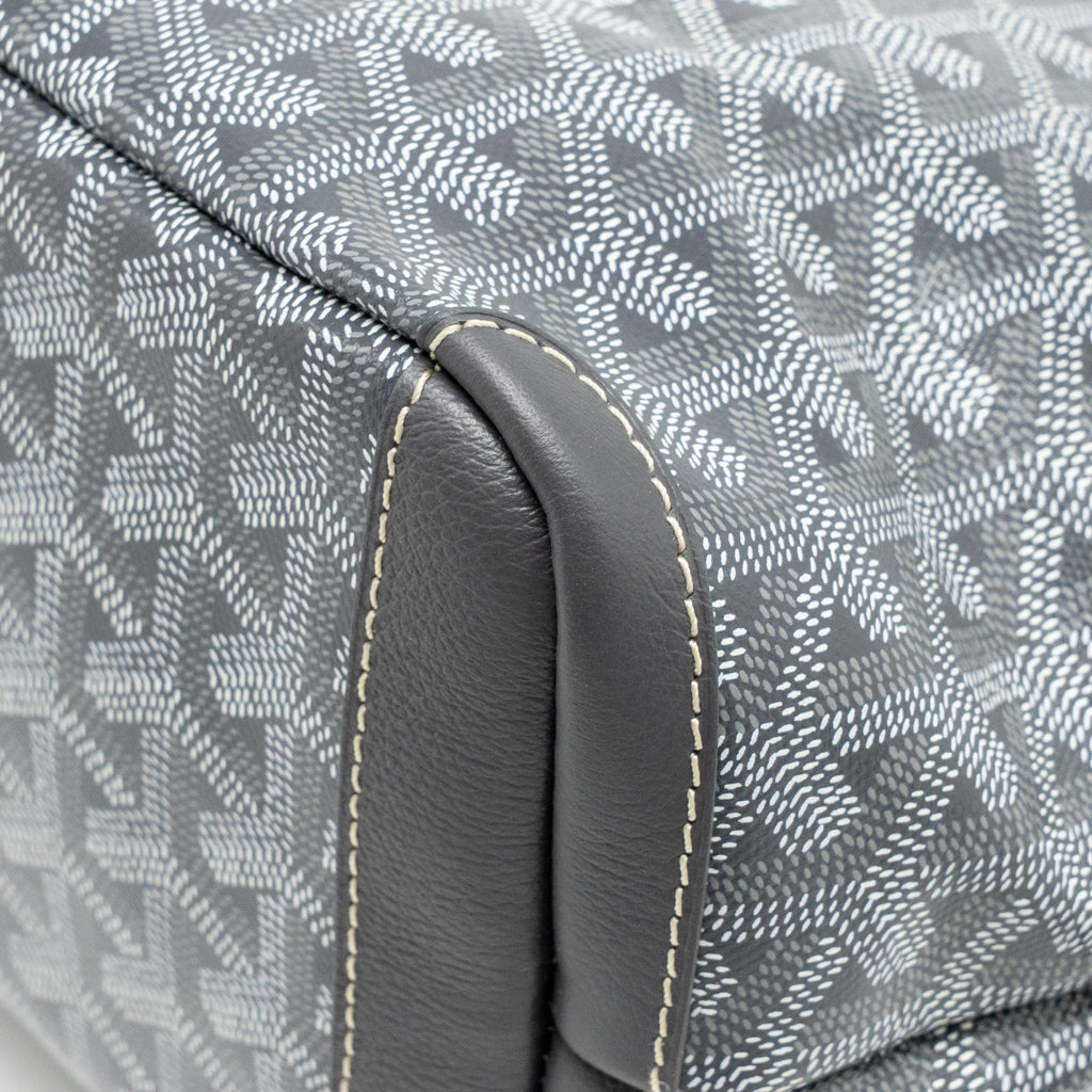 GOYARD ARTOIS PM TOTE BAG GOYARDINE CANVAS / CALFSKIN GREY