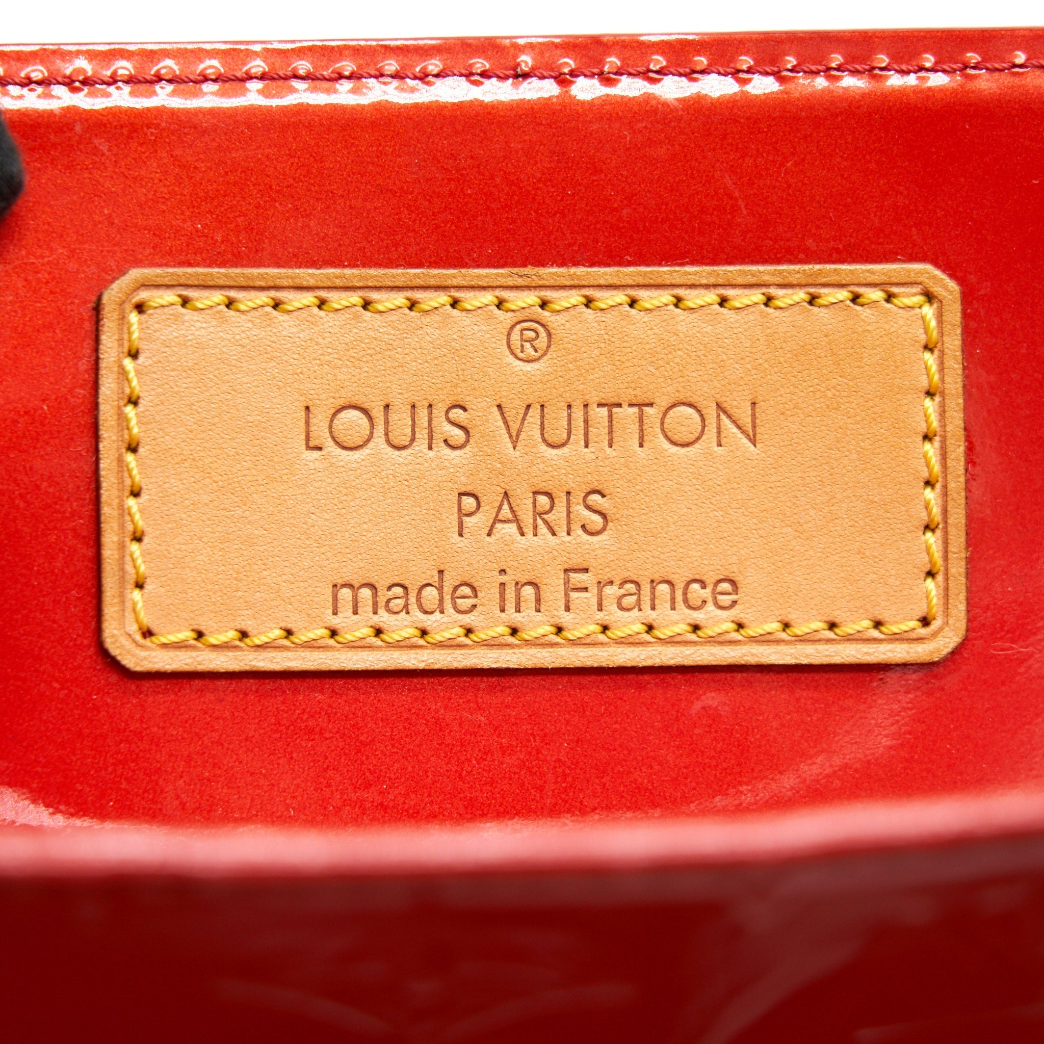 LOUIS VUITTON PATENT LEATHER SHOPPING TOTE BAG