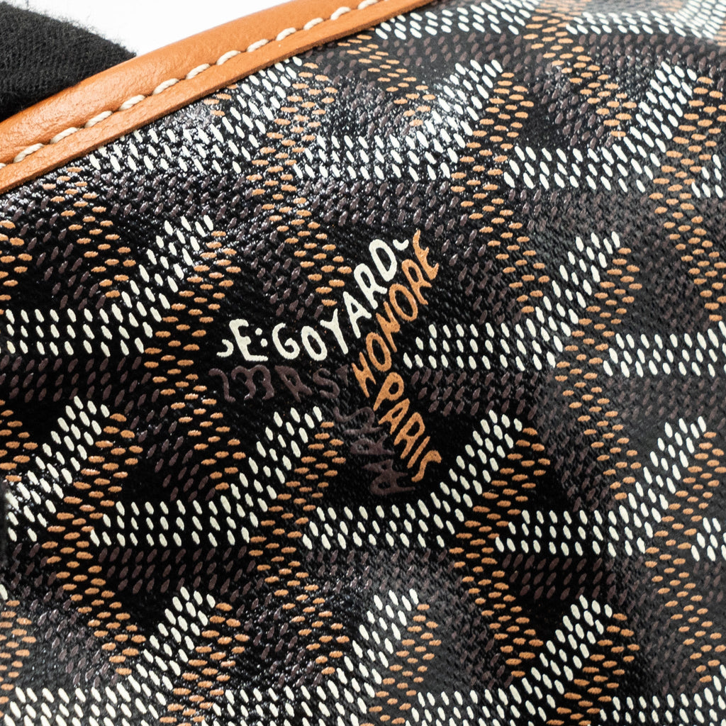GOYARD BOHEME HOBO BAG CANVAS / CALFSKIN BROWN WITH NECESSARIES BAG ORGANIZER SHW