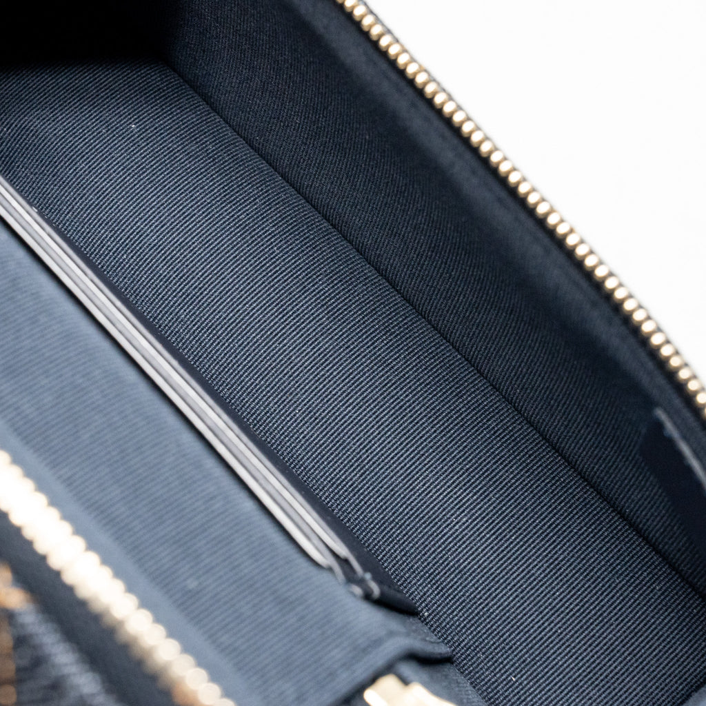 CHANEL 26P TOP HANDLE VANITY DENIM DARK BLUE LGHW (MICROCHIP)