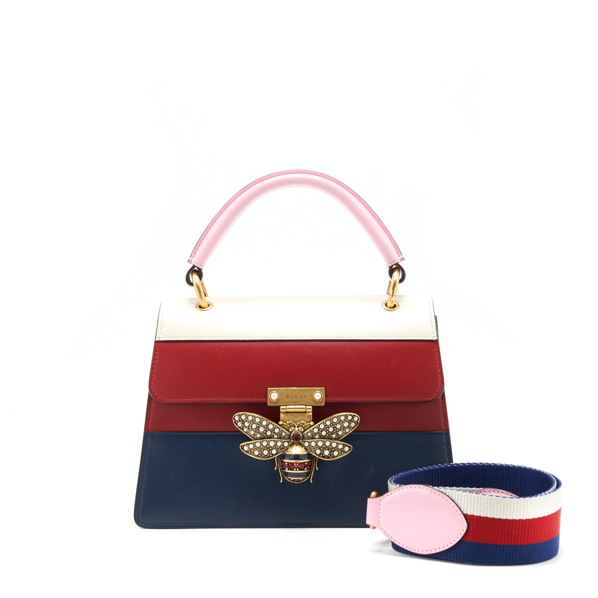 GUCCI QUEEN MARGRET TOP HANDLE BAG MULTI COLOUR