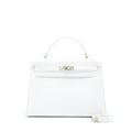HERMES KELLY 32 EPSOM BLANC SHW