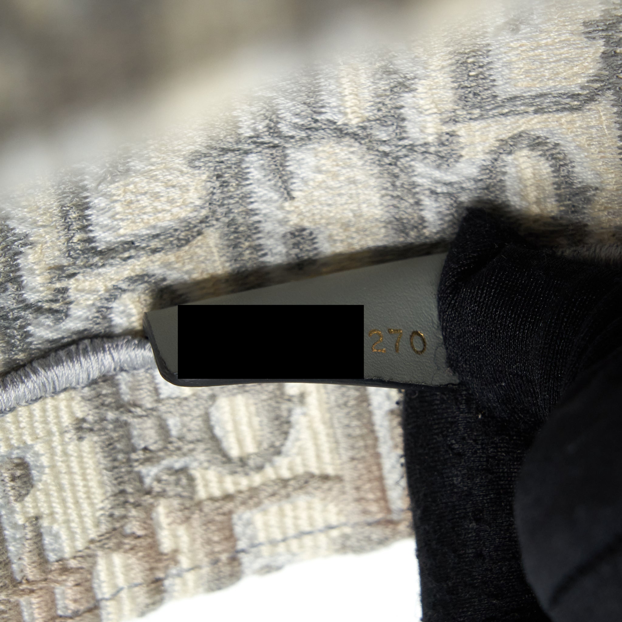 DIOR MEDIUM BOOK TOTE GREY OBLIQUE EMBROIDERY