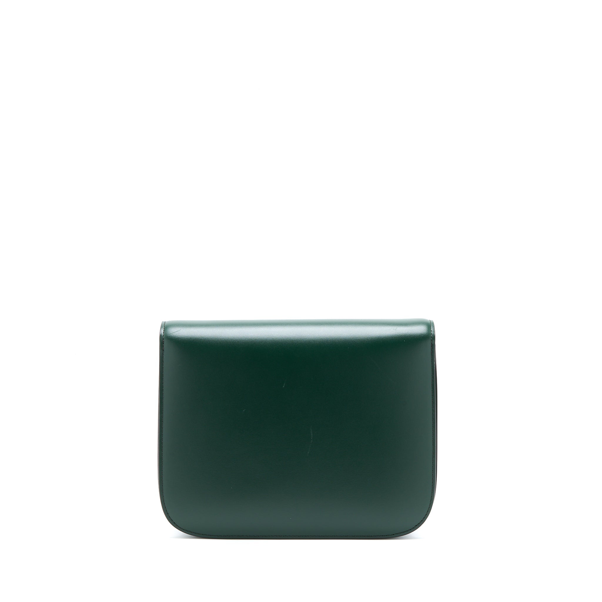 CELINE MEDIUM CLASSIC BOX BAG CALFSKIN GREEN GHW