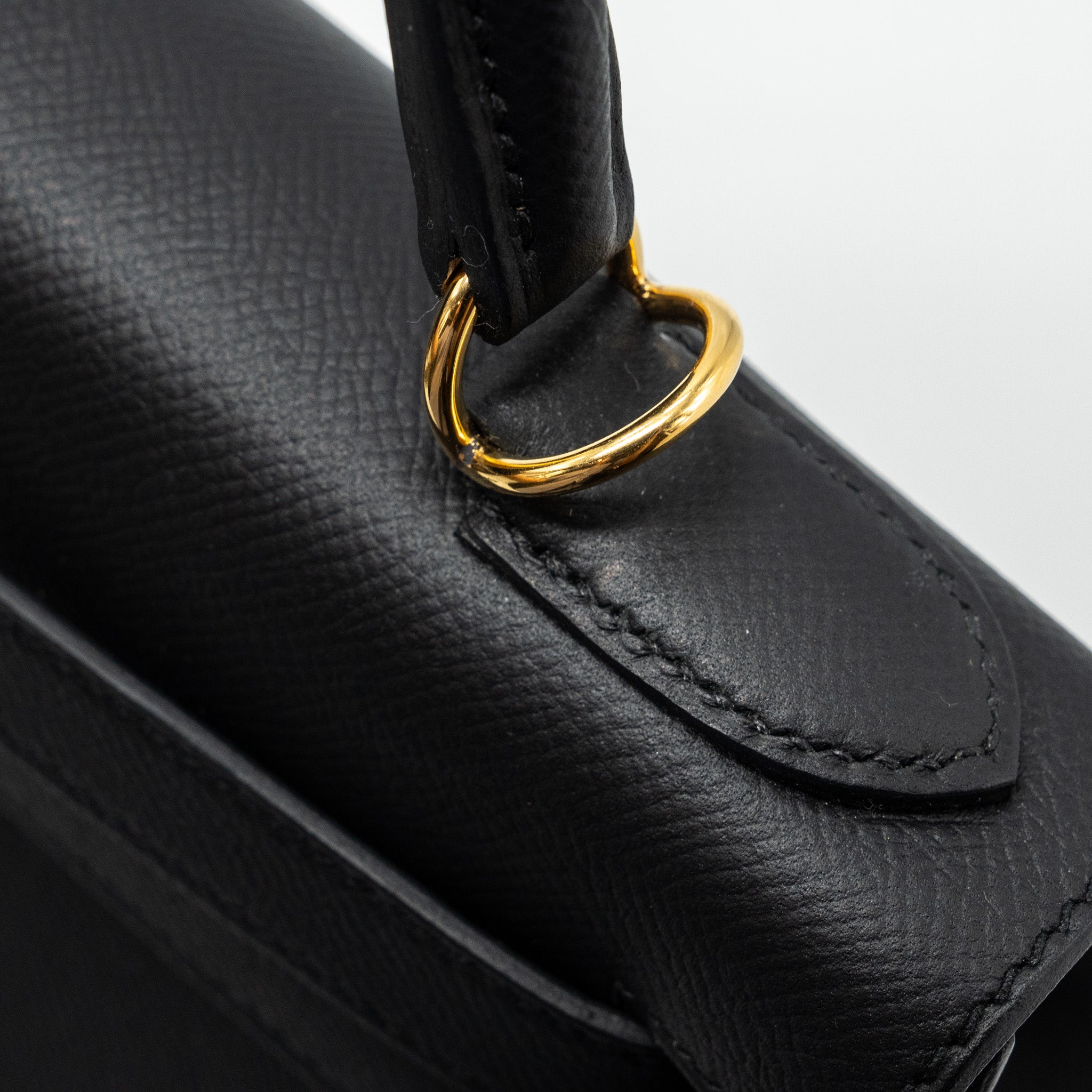 HERMES KELLY 28 EPSOM BLACK GHW