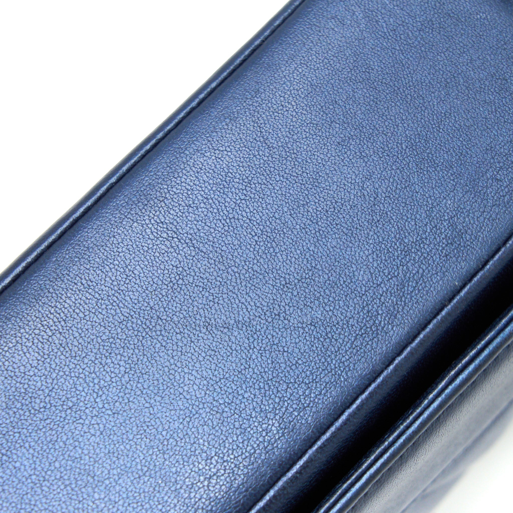 CHANEL MADEMOISELLE FLAP BAG LAMBSKIN NAVY SHW