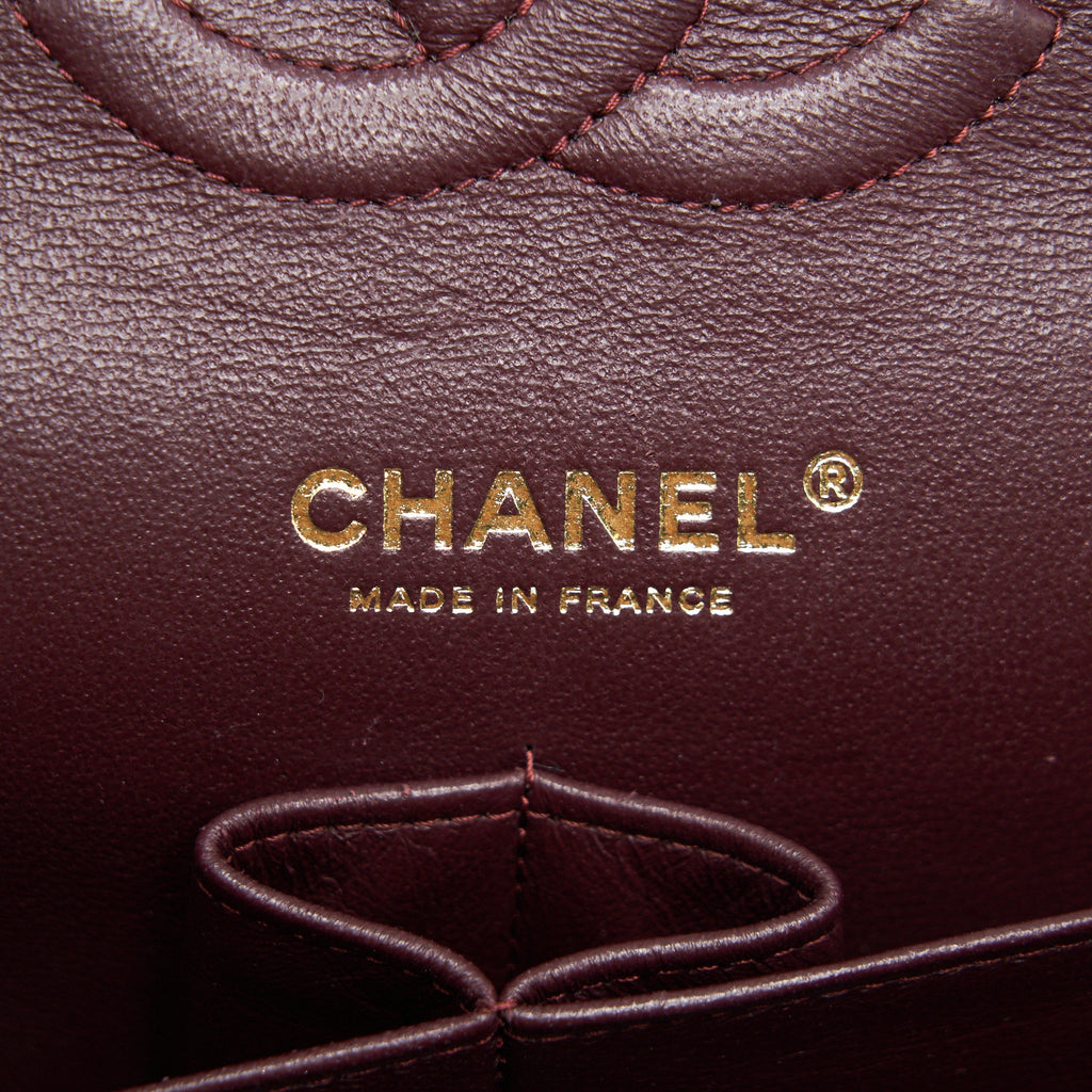 CHANEL MEDIUM CLASSIC DOUBLE FLAP LAMBSKIN BLACK GHW
