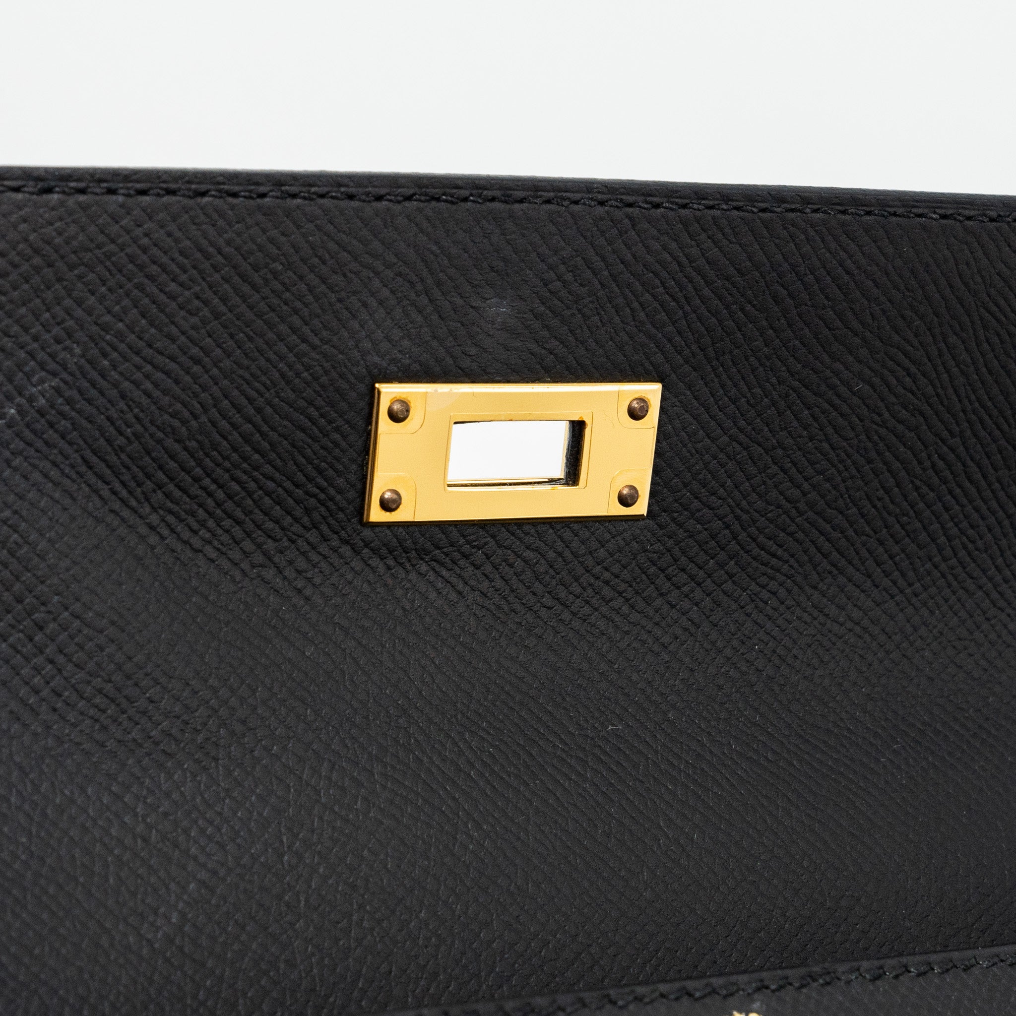 HERMES KELLY 28 EPSOM BLACK GHW