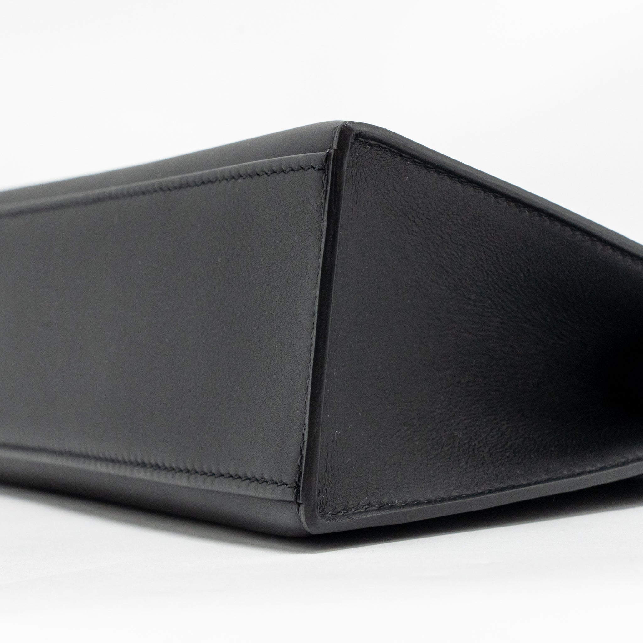 HERMES KELLY POCHETTE SWIFT BLACK SHW