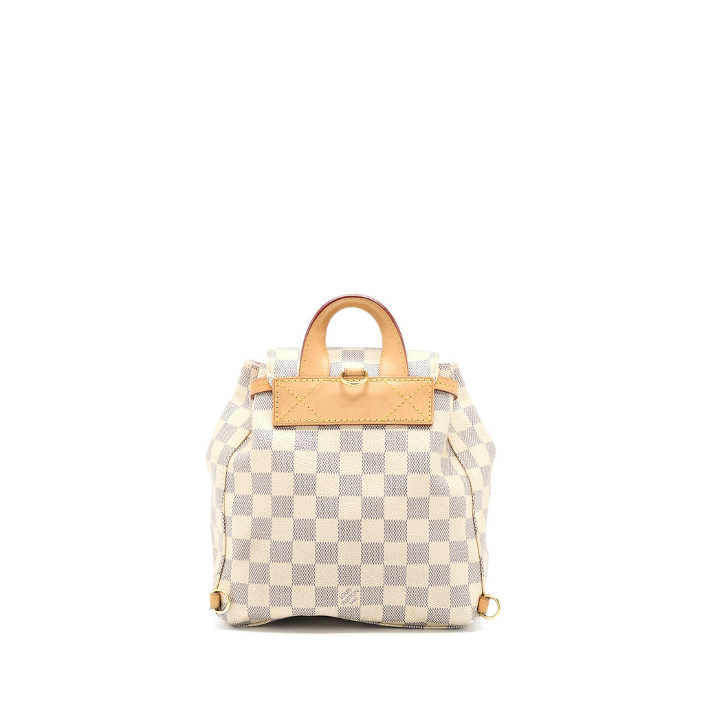 LOUIS VUITTON SPERONE BB BACKPACK DAMIER AZUR GHW
