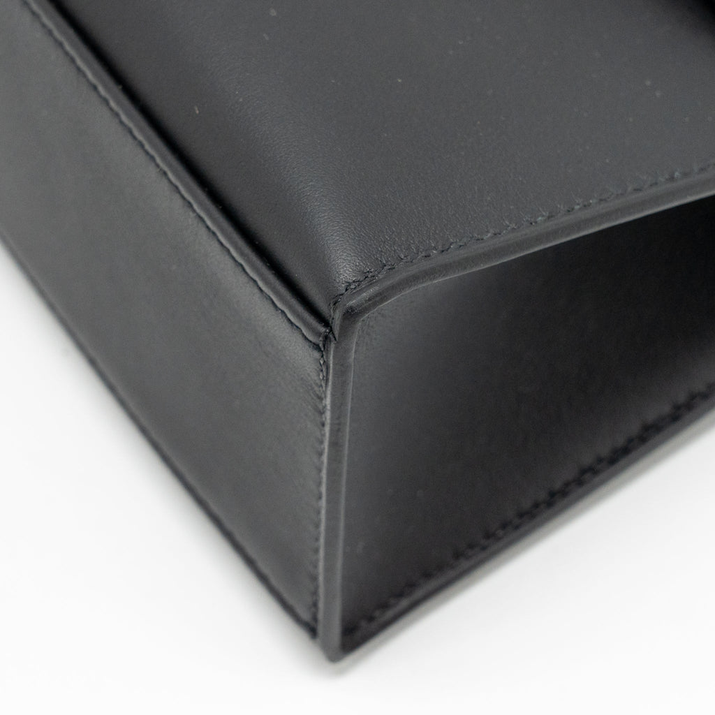 HERMES KELLY POCHETTE SWIFT BLACK SHW