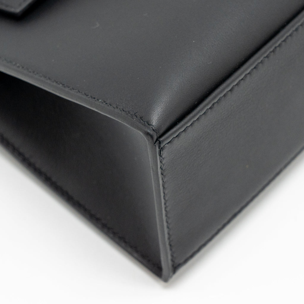 HERMES KELLY POCHETTE SWIFT BLACK SHW