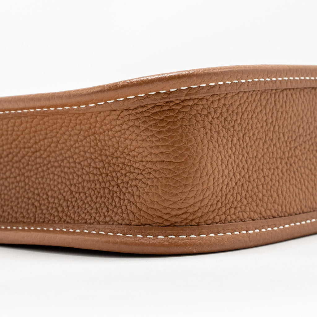 HERMES MINI EVELYNE TAURILLON MAURICE GOLD SHW