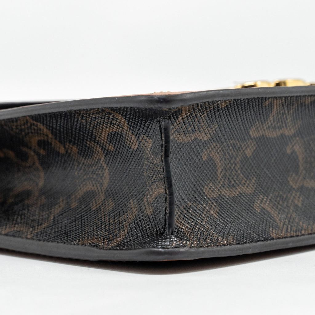 CELINE WALLET ON CHAIN MARGO TRIOMPHE CANVAS/CALFSKIN TAN GHW