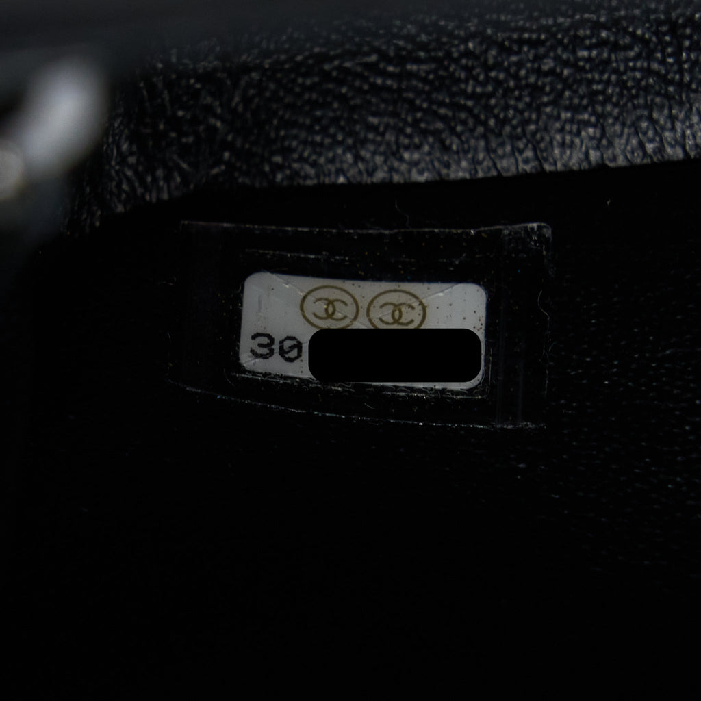 CHANEL MINI 2.55 REISSUE CHEVRON CALFSKIN SO BLACK