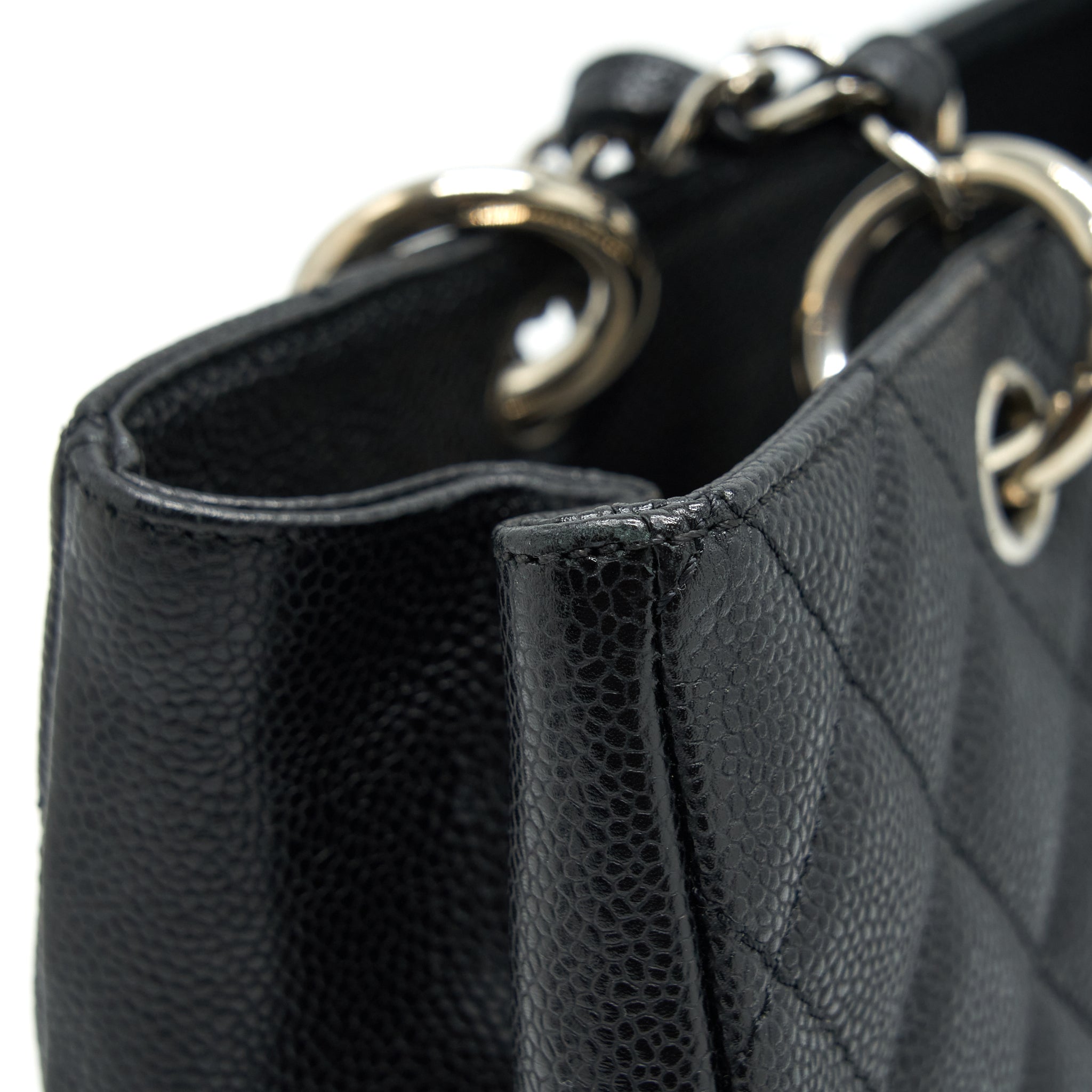 CHANEL GRAND SHOPPING TOTE/ GST CAVIAR BLACK SHW