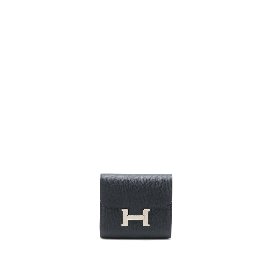 HERMES CONSTANCE WALLET EPSOM BLACK SHW