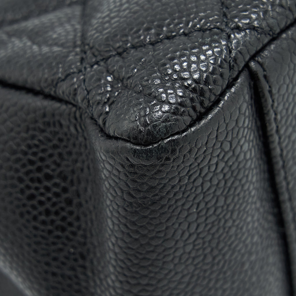 CHANEL GRAND SHOPPING TOTE/ GST CAVIAR BLACK SHW