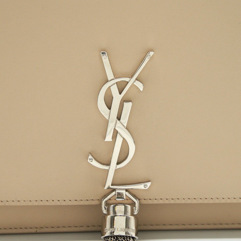 SAINT LAURENT / YSL KATE CHAIN WALLET IN BEIGE SHW